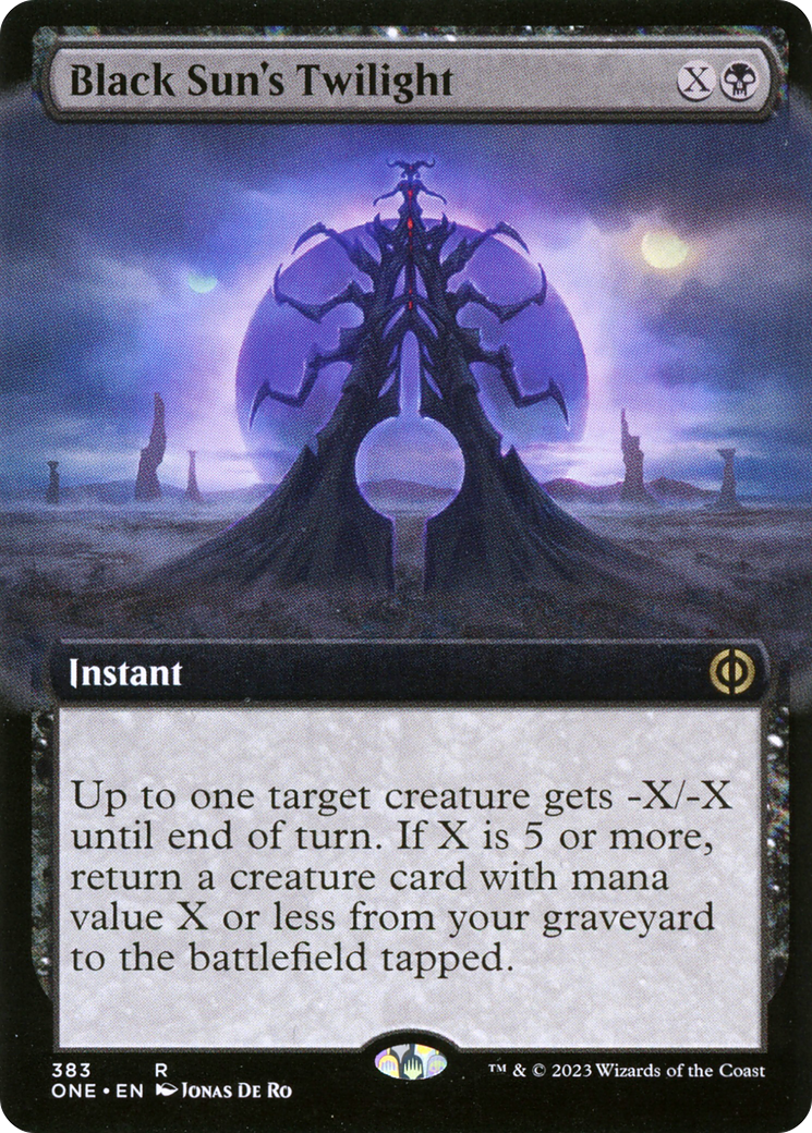 Black Sun's Twilight (Extended Art) [Phyrexia: All Will Be One] | Tables and Towers