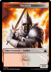 Elf Knight // Soldier Double-Sided Token [Ravnica Remastered Tokens] | Tables and Towers