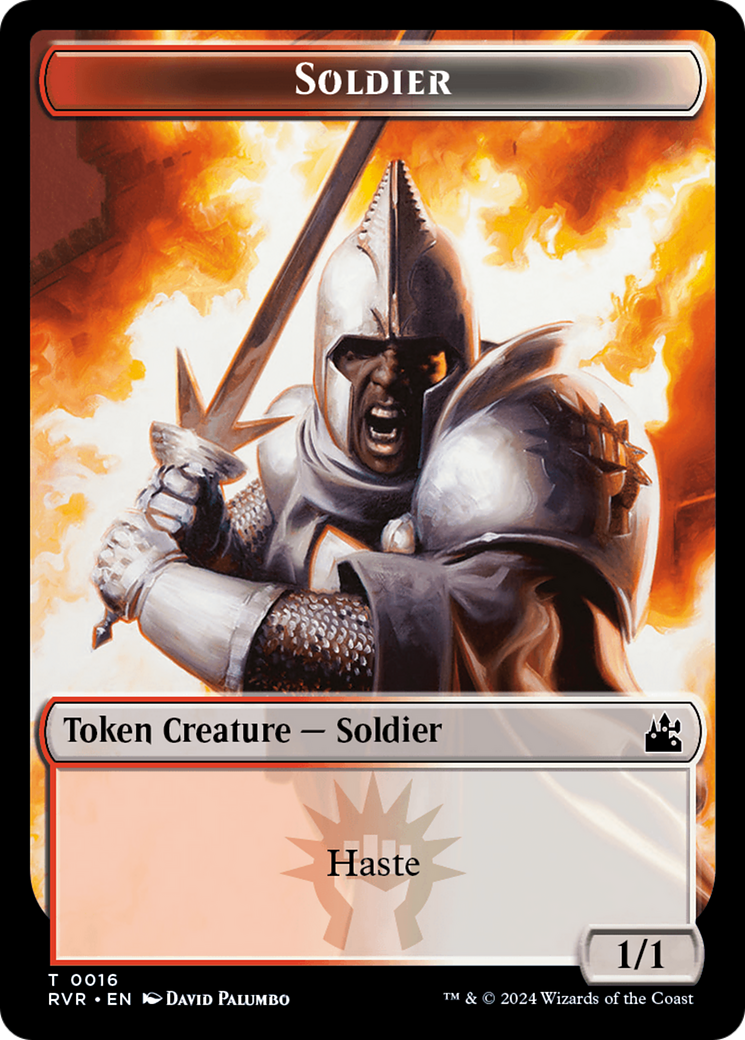 Goblin (0008) // Soldier Double-Sided Token [Ravnica Remastered Tokens] | Tables and Towers