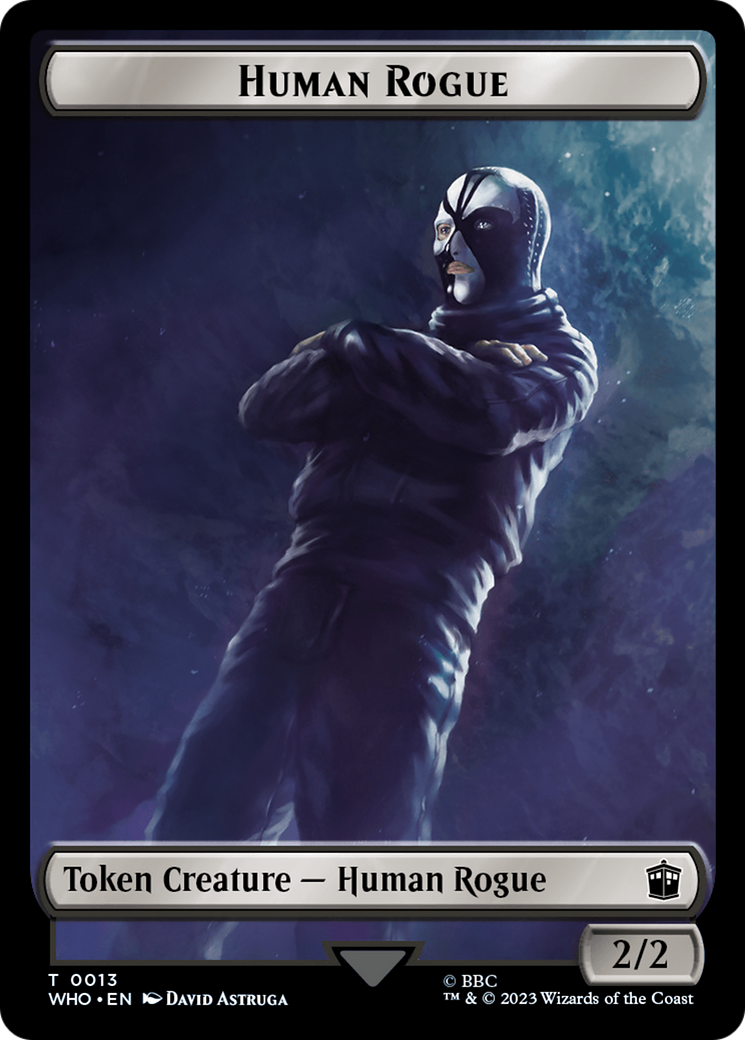 Human Rogue // Clue (0022) Double-Sided Token [Doctor Who Tokens] | Tables and Towers