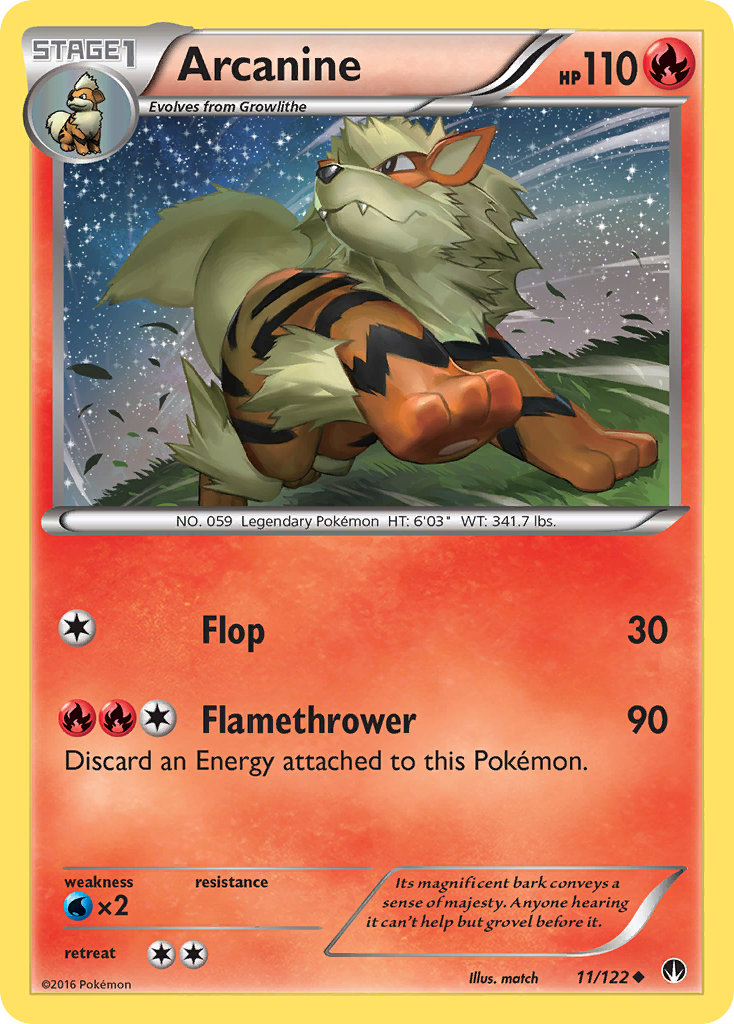 Arcanine (11/122) [XY: BREAKpoint] | Tables and Towers