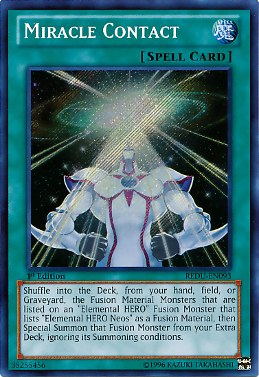 Miracle Contact [REDU-EN093] Secret Rare | Tables and Towers