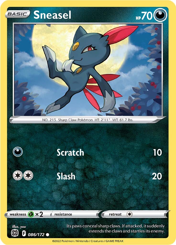 Sneasel (086/172) [Sword & Shield: Brilliant Stars] | Tables and Towers