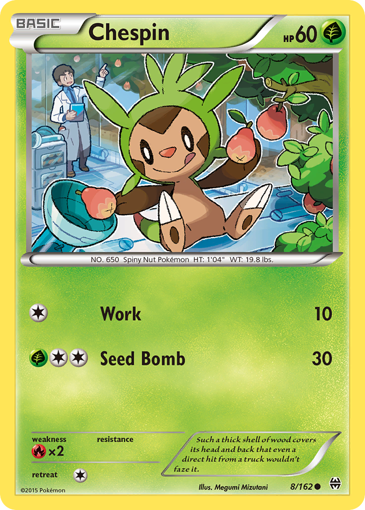 Chespin (8/162) [XY: BREAKthrough] | Tables and Towers