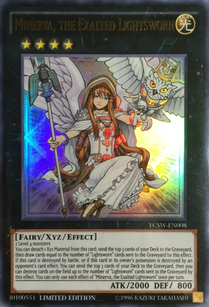 Minerva, the Exalted Lightsworn [YCSW-EN008] Ultra Rare | Tables and Towers