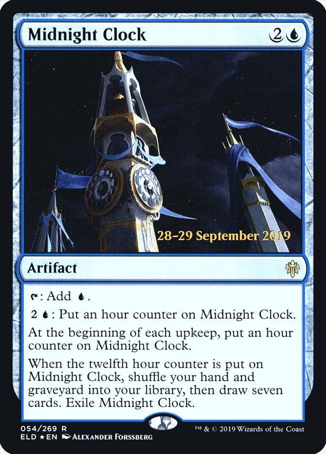 Midnight Clock [Throne of Eldraine Prerelease Promos] | Tables and Towers