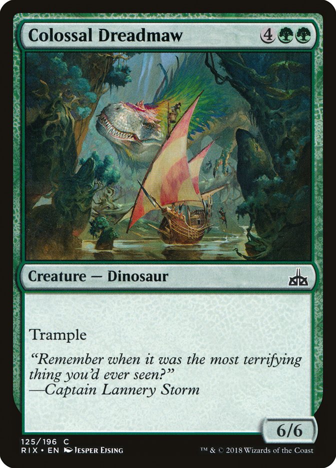 Colossal Dreadmaw [Rivals of Ixalan] | Tables and Towers