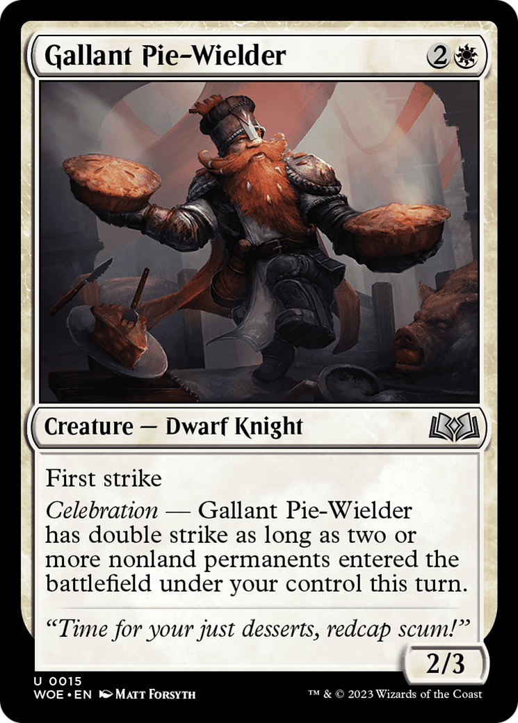 Gallant Pie-Wielder [Wilds of Eldraine] | Tables and Towers