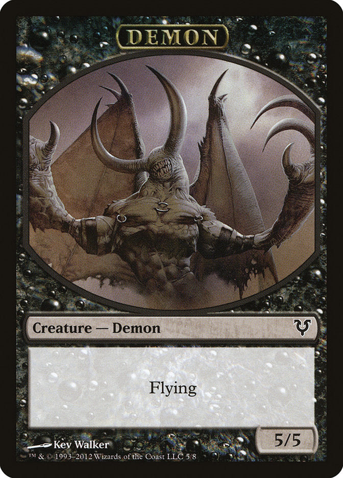 Demon Token [Avacyn Restored Tokens] | Tables and Towers