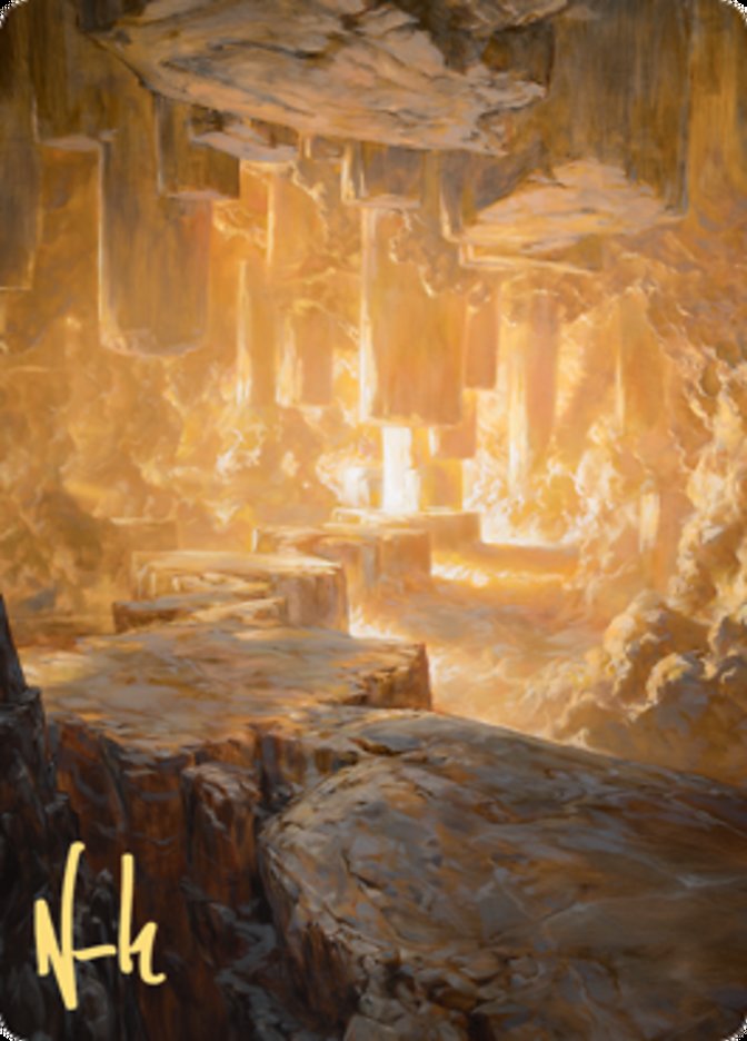 Pillarverge Pathway Art Card (Gold-Stamped Signature) [Zendikar Rising Art Series] | Tables and Towers