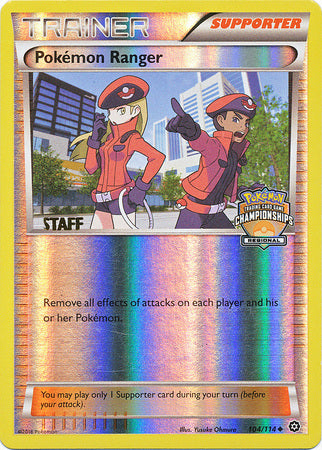 Pokemon Ranger (104/114) (Regional Championship Promo Staff) [XY: Steam Siege] | Tables and Towers