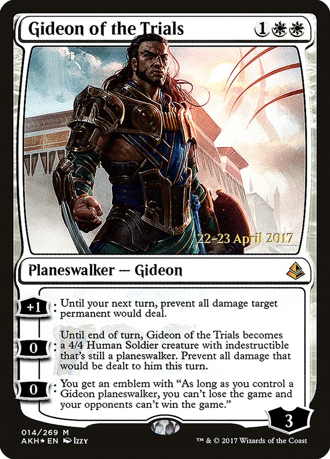 Gideon of the Trials [Amonkhet Prerelease Promos] | Tables and Towers