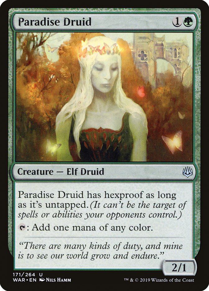 Paradise Druid [War of the Spark] | Tables and Towers