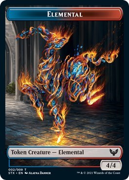 Elemental // Pest Double-Sided Token [Strixhaven: School of Mages Tokens] | Tables and Towers