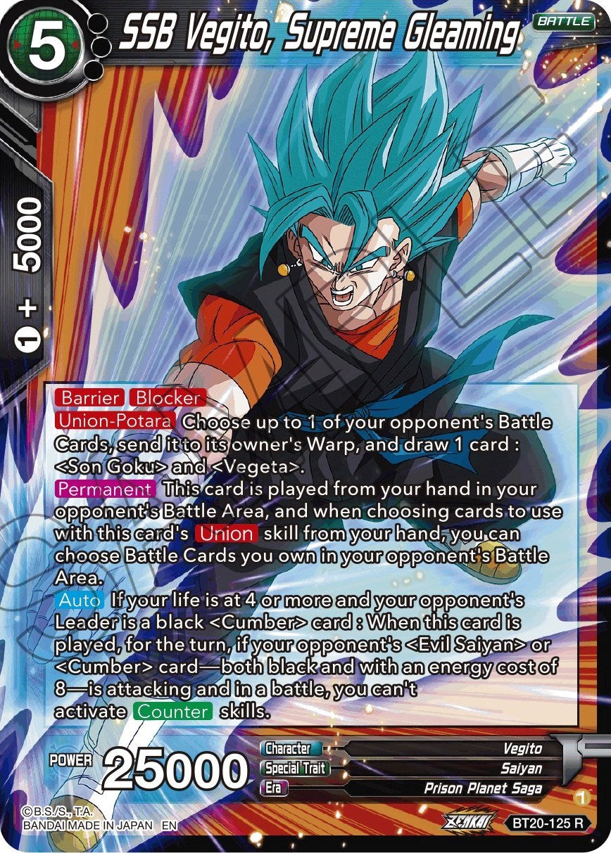 SSB Vegito, Supreme Gleaming (BT20-125) [Power Absorbed] | Tables and Towers