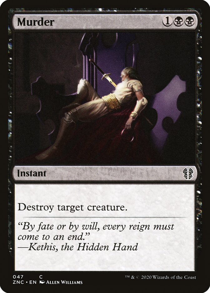 Murder [Zendikar Rising Commander] | Tables and Towers