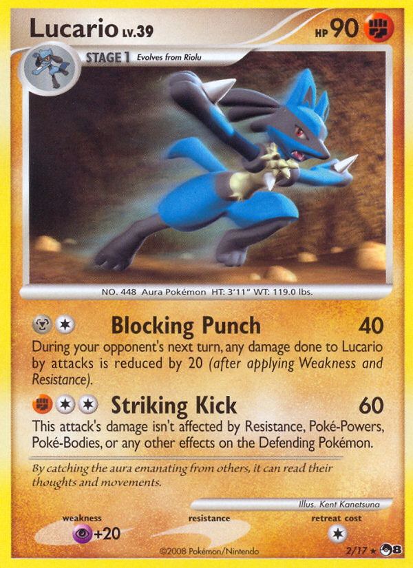 Lucario (2/17) [POP Series 8] | Tables and Towers