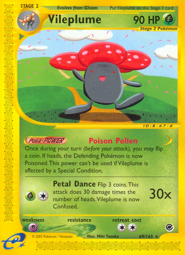 Vileplume (69/165) [Expedition: Base Set] | Tables and Towers