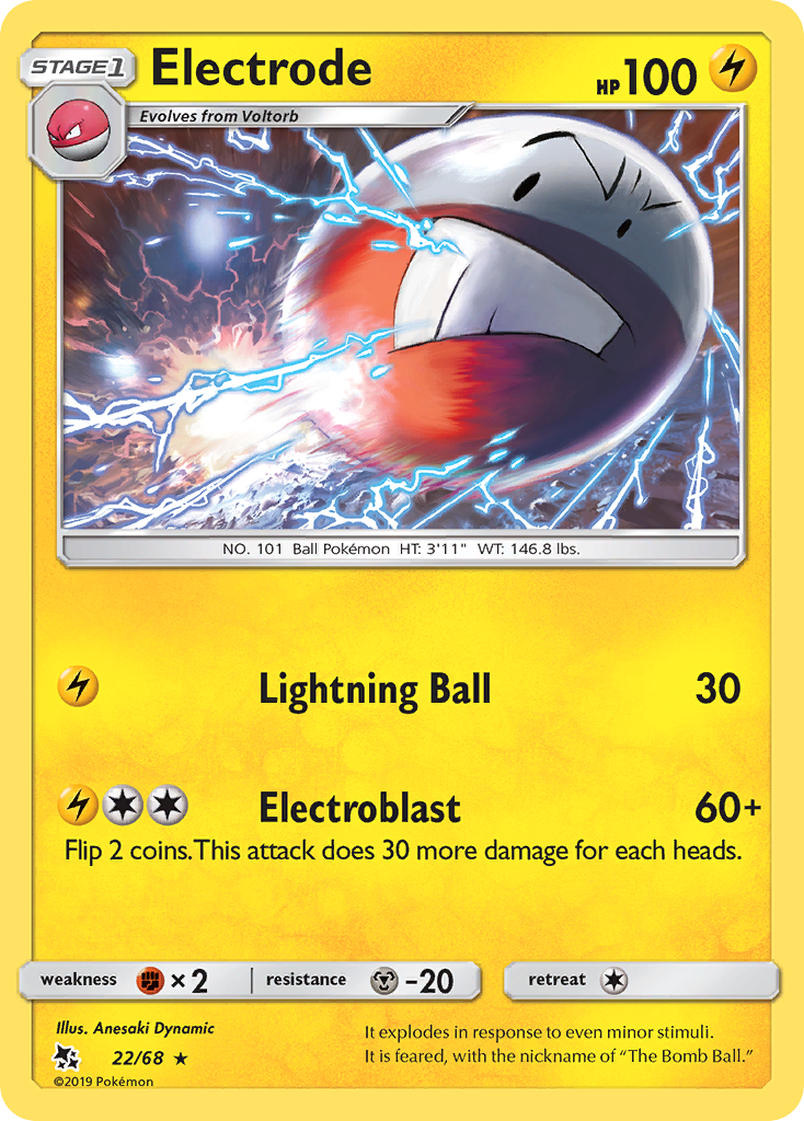 Electrode (22/68) [Sun & Moon: Hidden Fates] | Tables and Towers