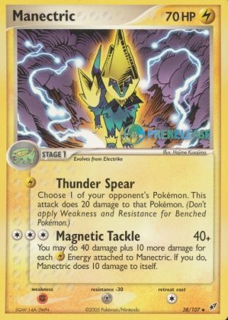 Manectric EX (38/107) (Deoxys Prerelease Promo) [Nintendo: Black Star Promos] | Tables and Towers