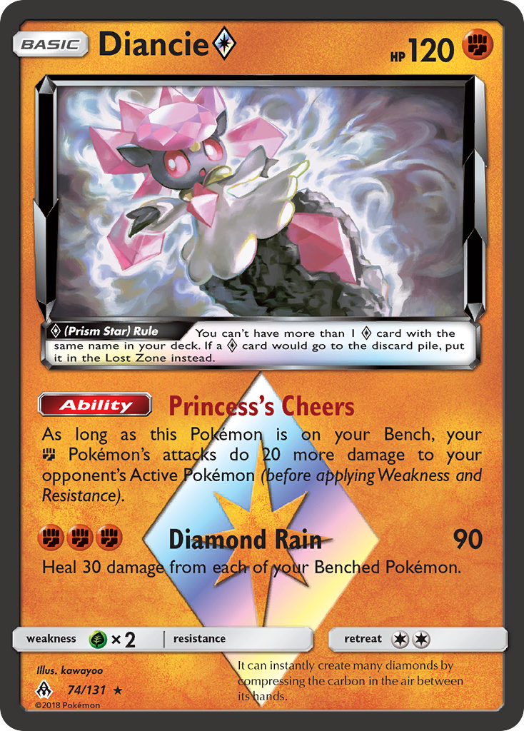 Diancie (74/131) (Prism Star) [Sun & Moon: Forbidden Light] | Tables and Towers