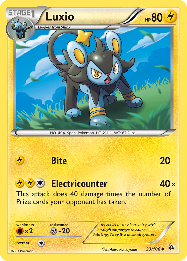 Luxio (33/106) [XY: Flashfire] | Tables and Towers