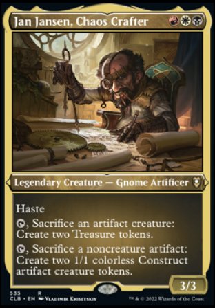 Jan Jansen, Chaos Crafter (Foil Etched) [Commander Legends: Battle for Baldur's Gate] | Tables and Towers