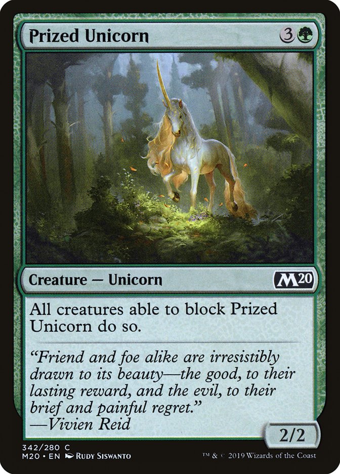 Prized Unicorn [Core Set 2020] | Tables and Towers