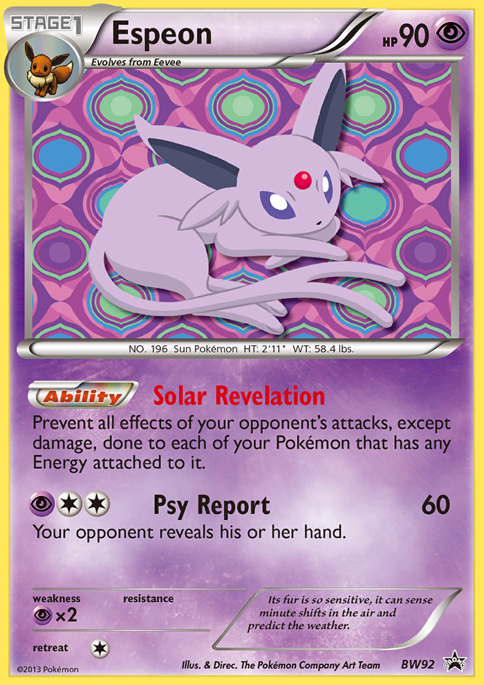 Espeon (BW92) [Black & White: Black Star Promos] | Tables and Towers