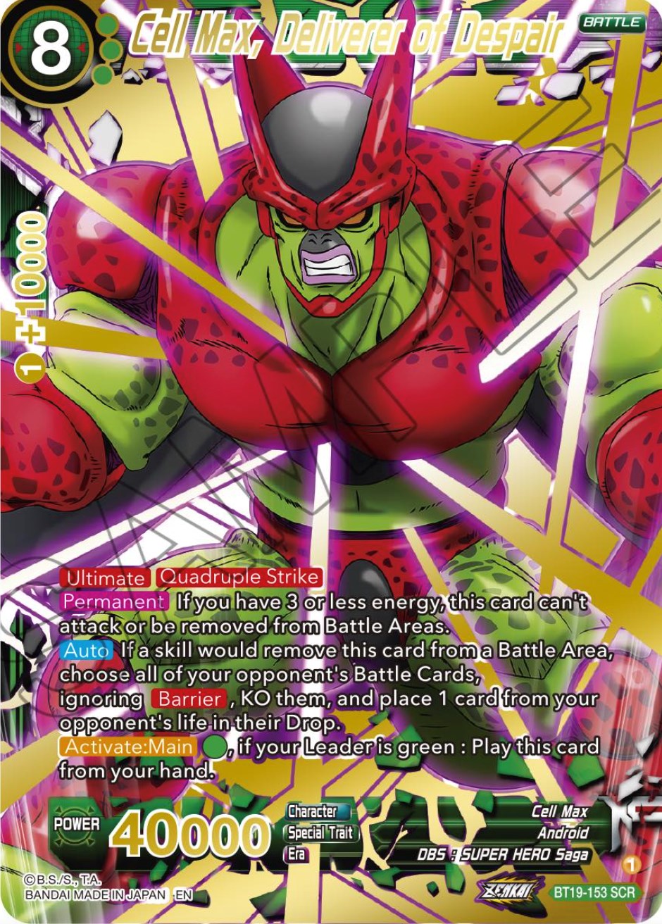 Cell Max, Deliverer of Despair (BT19-153) [Fighter's Ambition] | Tables and Towers