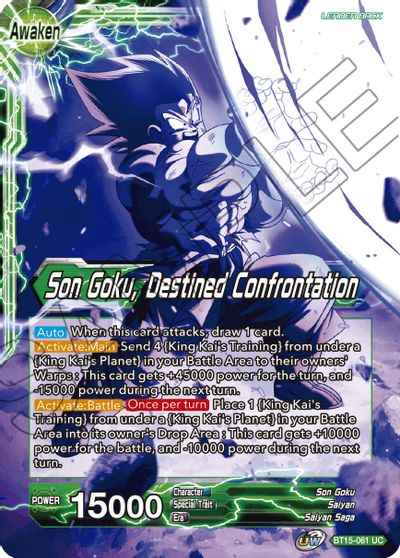 Son Goku // Son Goku, Destined Confrontation (BT15-061) [Saiyan Showdown] | Tables and Towers