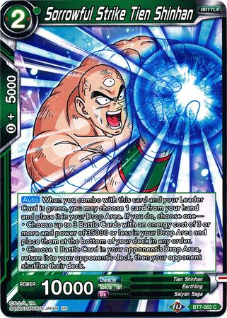 Sorrowful Strike Tien Shinhan (BT7-063) [Assault of the Saiyans] | Tables and Towers