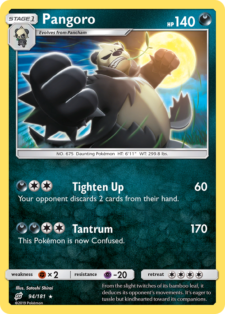 Pangoro (94/181) [Sun & Moon: Team Up] | Tables and Towers