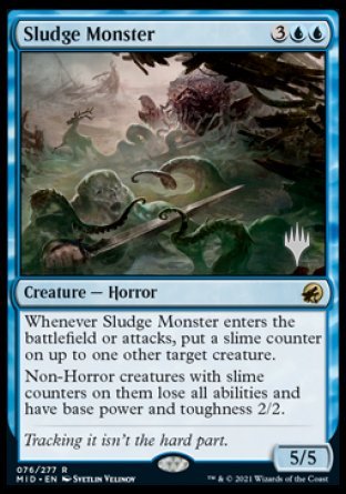 Sludge Monster (Promo Pack) [Innistrad: Midnight Hunt Promos] | Tables and Towers