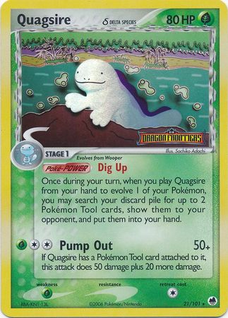 Quagsire (21/101) (Delta Species) (Stamped) [EX: Dragon Frontiers] | Tables and Towers