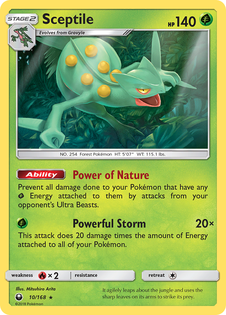 Sceptile (10/168) [Sun & Moon: Celestial Storm] | Tables and Towers