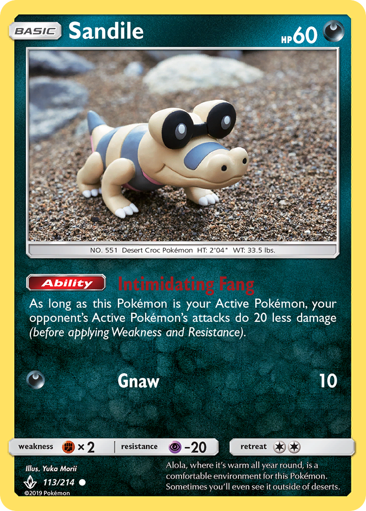 Sandile (113/214) [Sun & Moon: Unbroken Bonds] | Tables and Towers