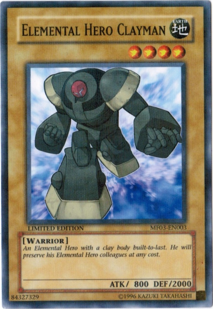 Elemental Hero Clayman [MF03-EN003] Parallel Rare | Tables and Towers