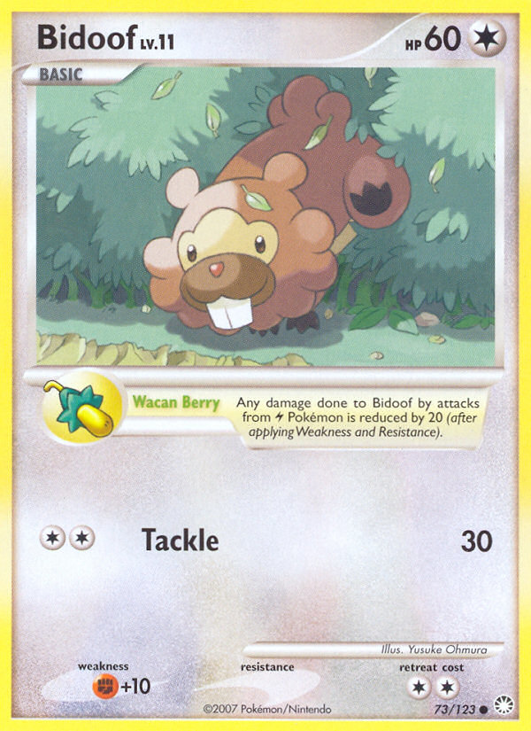 Bidoof (73/123) [Diamond & Pearl: Mysterious Treasures] | Tables and Towers