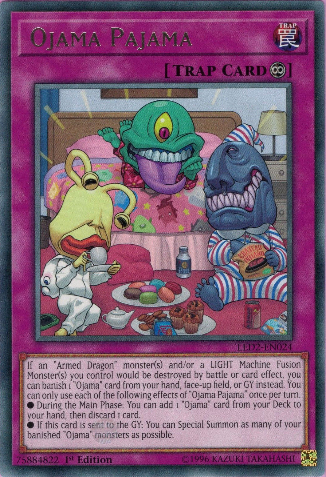 Ojama Pajama [LED2-EN024] Rare | Tables and Towers