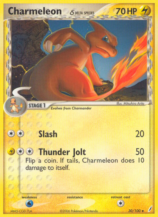 Charmeleon (30/100) (Delta Species) [EX: Crystal Guardians] | Tables and Towers