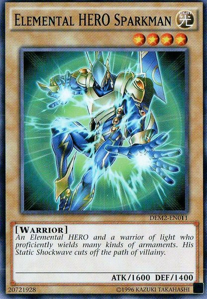 Elemental Hero Sparkman [DEM2-EN011] Common | Tables and Towers