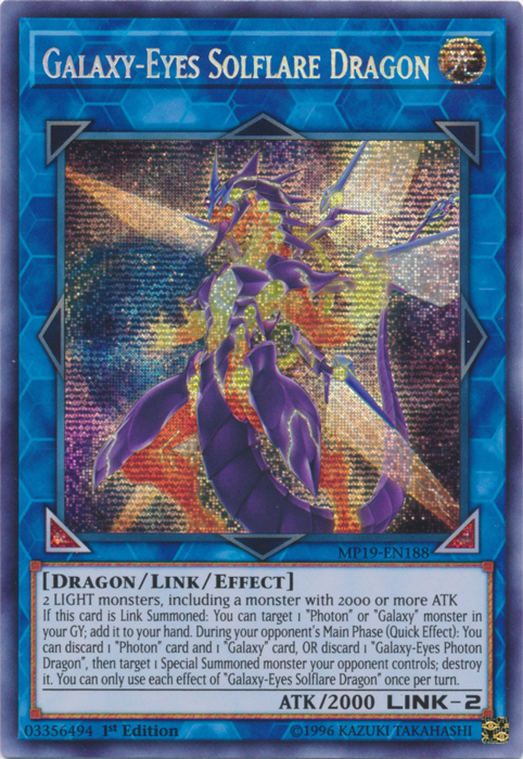 Galaxy-Eyes Solflare Dragon [MP19-EN188] Prismatic Secret Rare | Tables and Towers