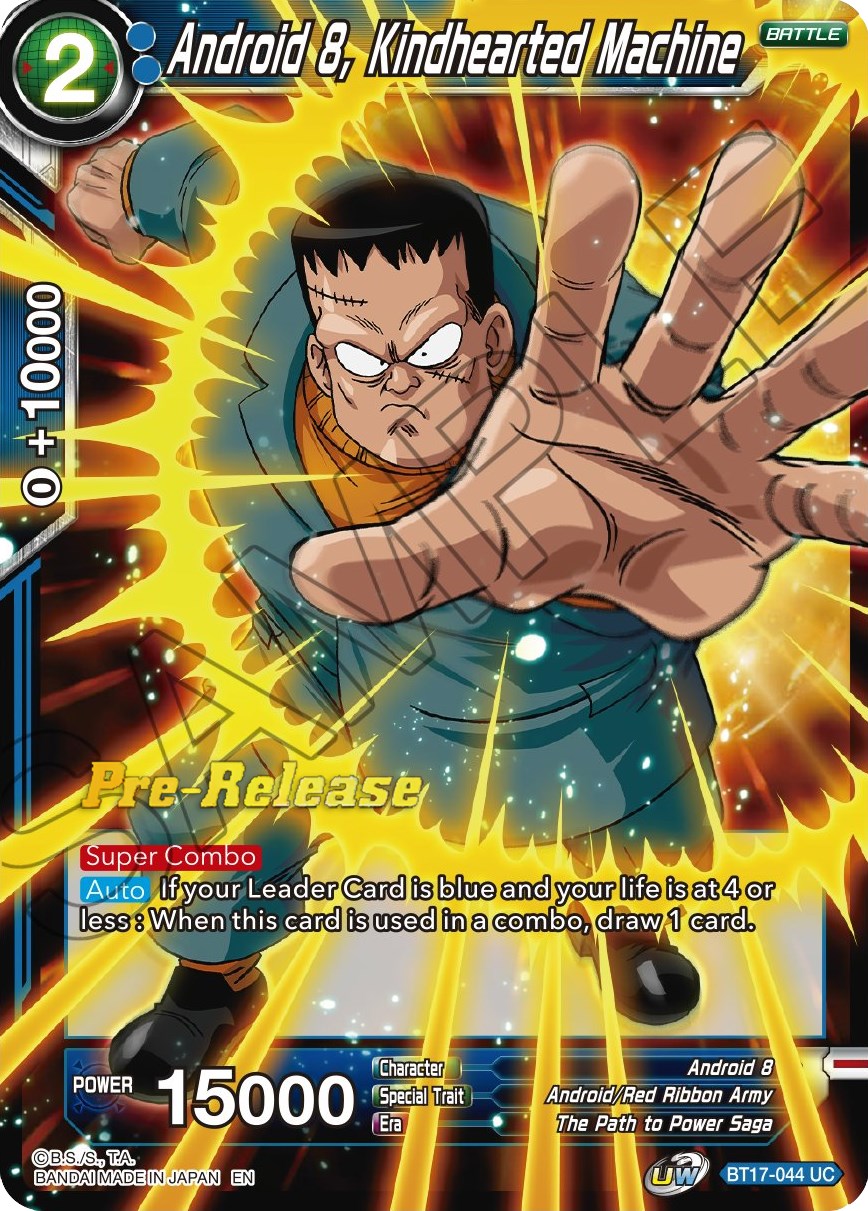 Android 8, Kindhearted Machine (BT17-044) [Ultimate Squad Prerelease Promos] | Tables and Towers