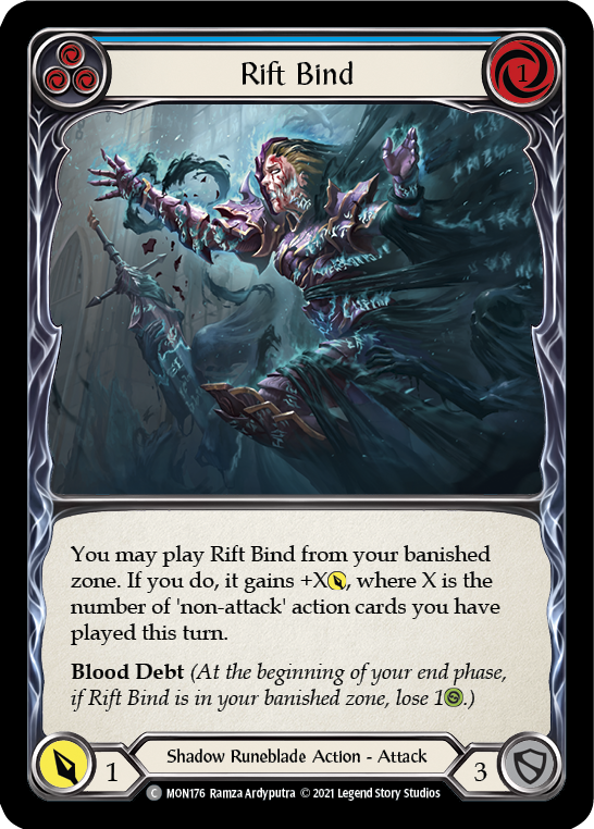 Rift Bind (Blue) [MON176] (Monarch)  1st Edition Normal | Tables and Towers