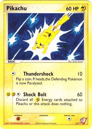 Pikachu (5/5) [Kids WB Promos] | Tables and Towers