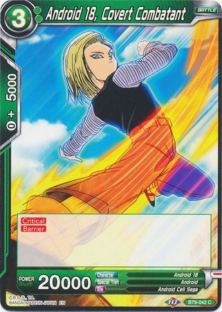 Android 18, Covert Combatant (BT9-042) [Universal Onslaught] | Tables and Towers