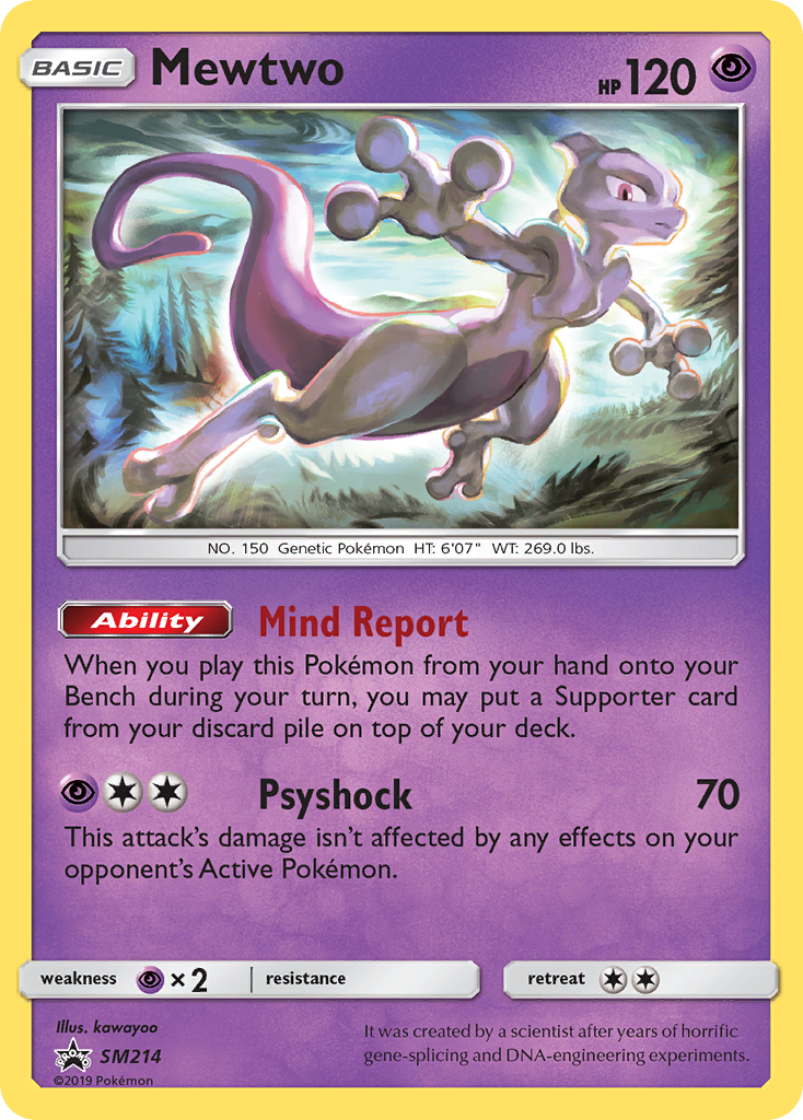 Mewtwo (SM214) [Sun & Moon: Black Star Promos] | Tables and Towers