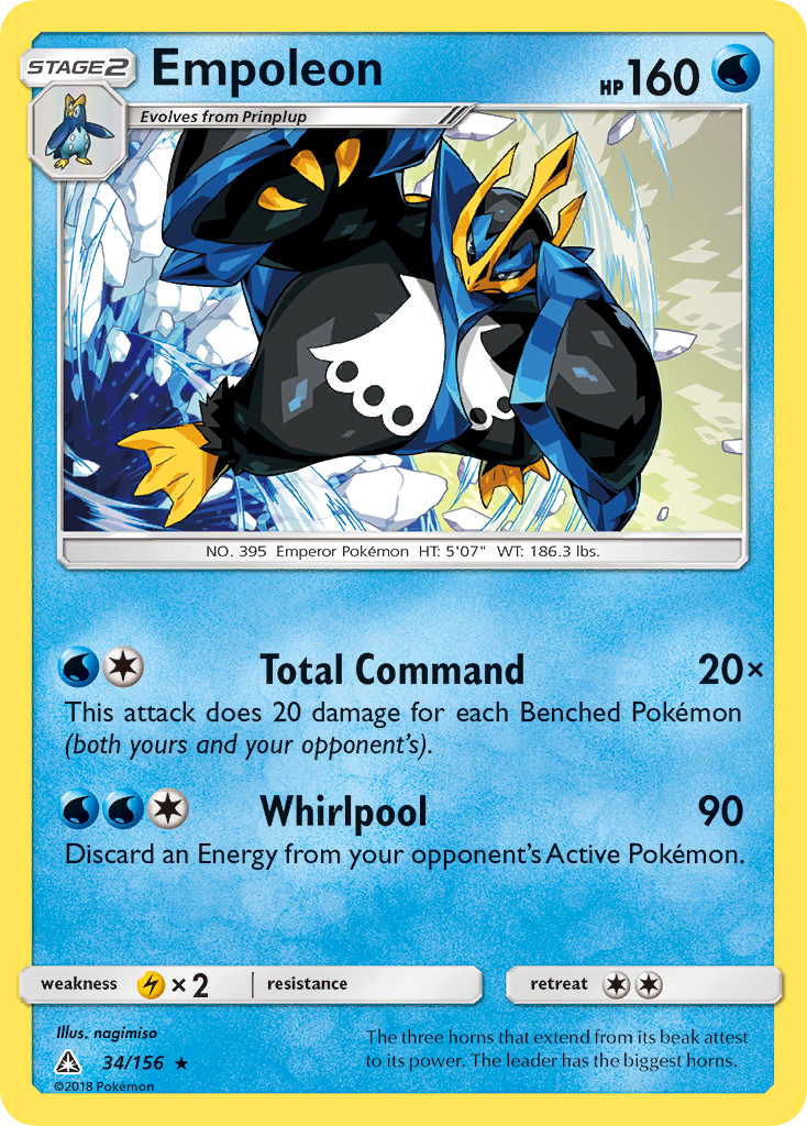 Empoleon (34/156) [Sun & Moon: Ultra Prism] | Tables and Towers