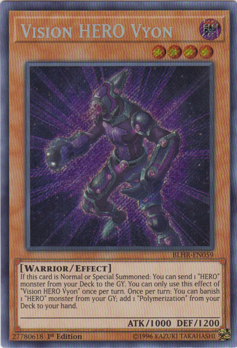 Vision Hero Vyon [BLHR-EN059] Secret Rare | Tables and Towers